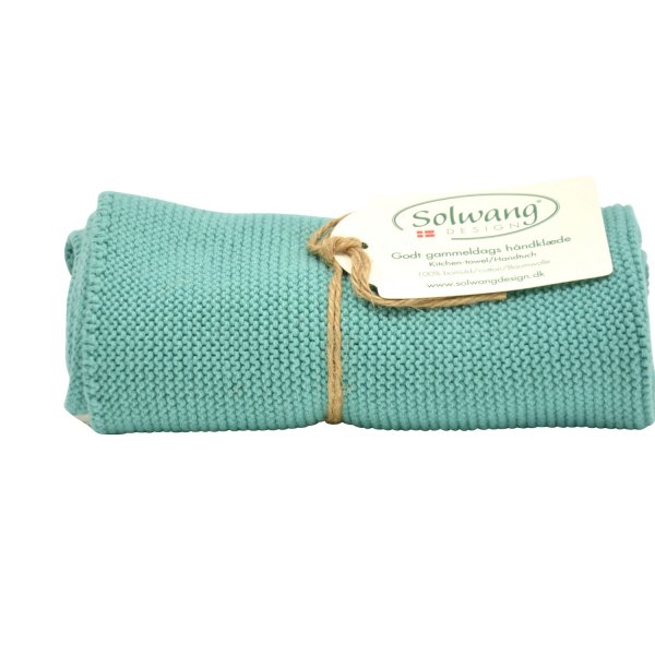 Handtuch/Gästetuch  petrol 100% Bio-Baumwolle